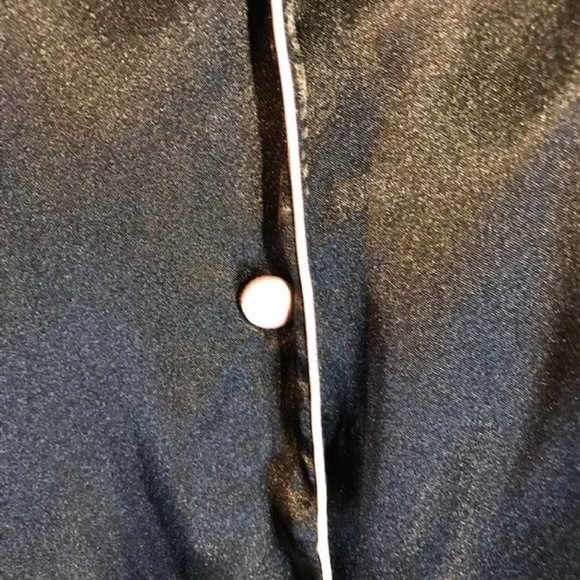 Jones New York Black Satin Logo Pajamas - Picture 9 of 12